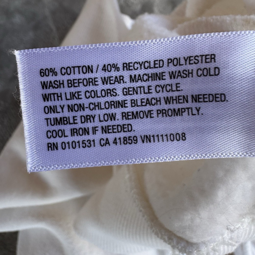 GM Official Corvette Crew Neck White Sweater L‎ Fleece - Picture 5 of 6